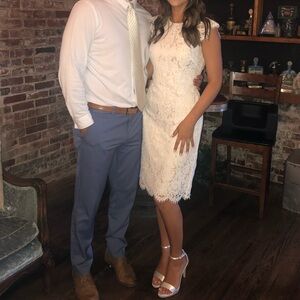 Vince Camuto White Lace Dress